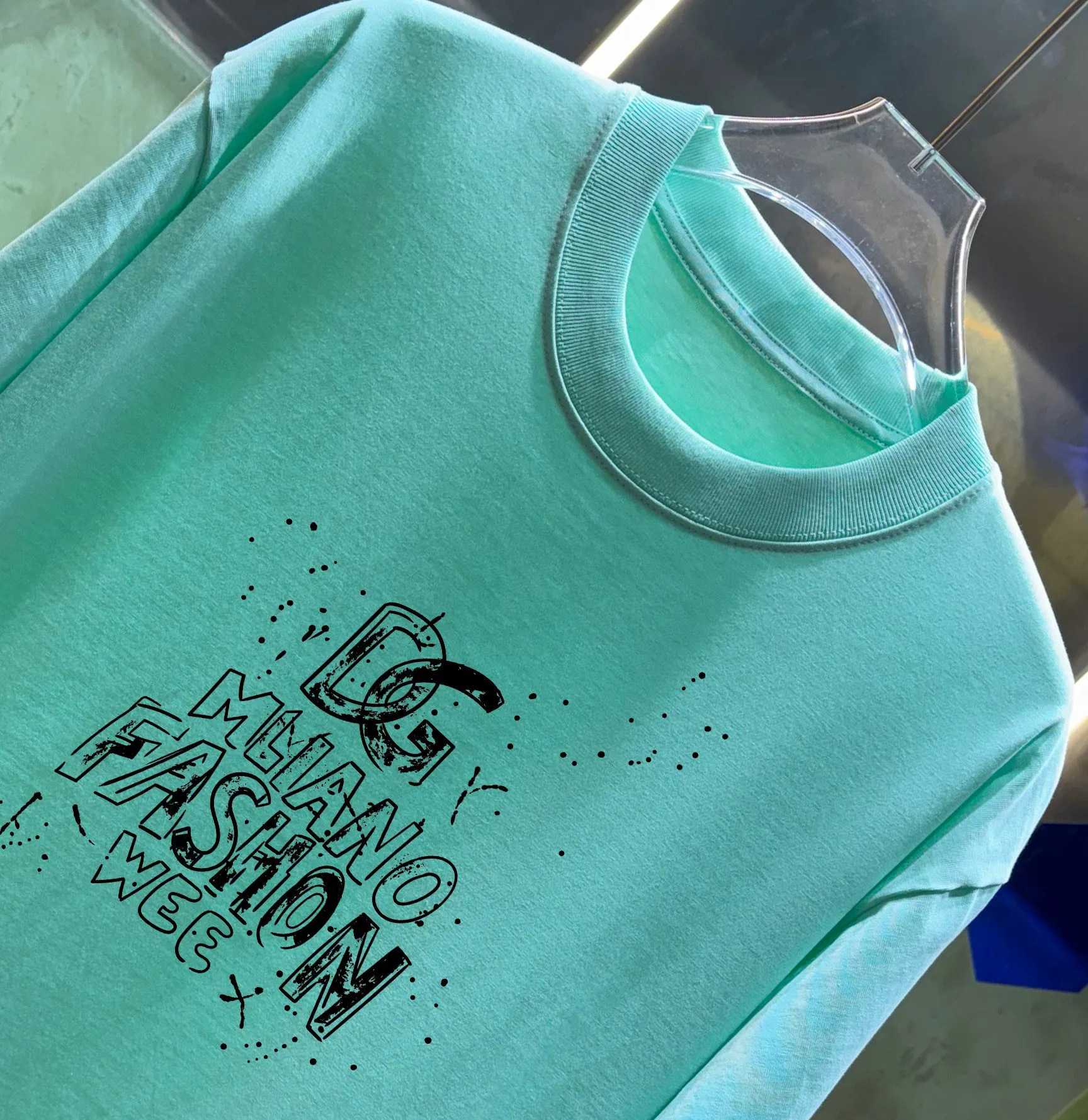 DG/ 2025ss Logo Versatile T Same Style ：Black White Green Purple Size: S M L XL XXL
